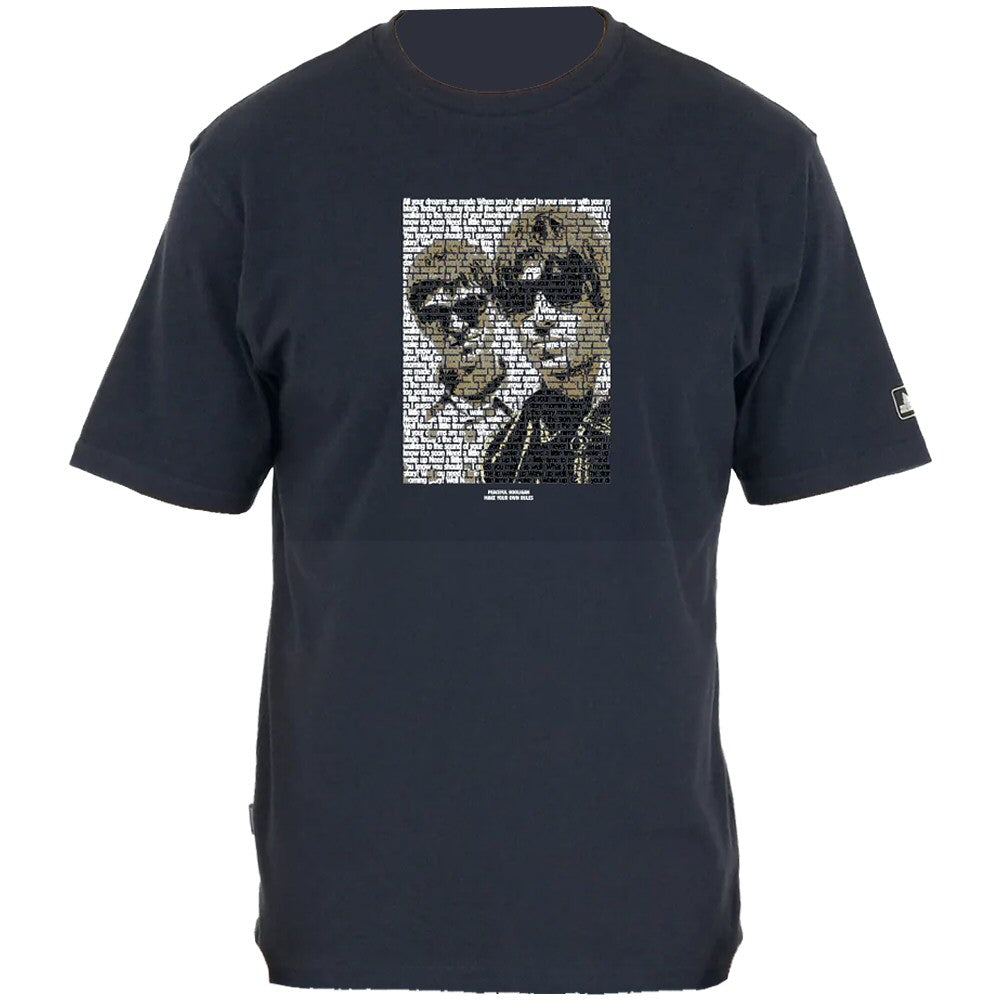 Peaceful Hooligan Oasis Morning Glory T-Shirt Navy