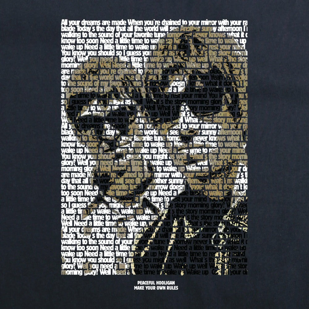 Peaceful Hooligan Oasis Morning Glory T-Shirt Navy