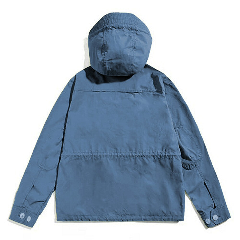 Penfield Wax Cloth Hooded Jacket Blue Indigo
