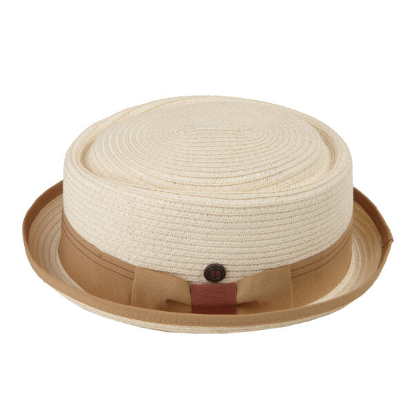 Dasmarca Retro Rude Boy Rico Trilby / Pork Pie Hat Ivory