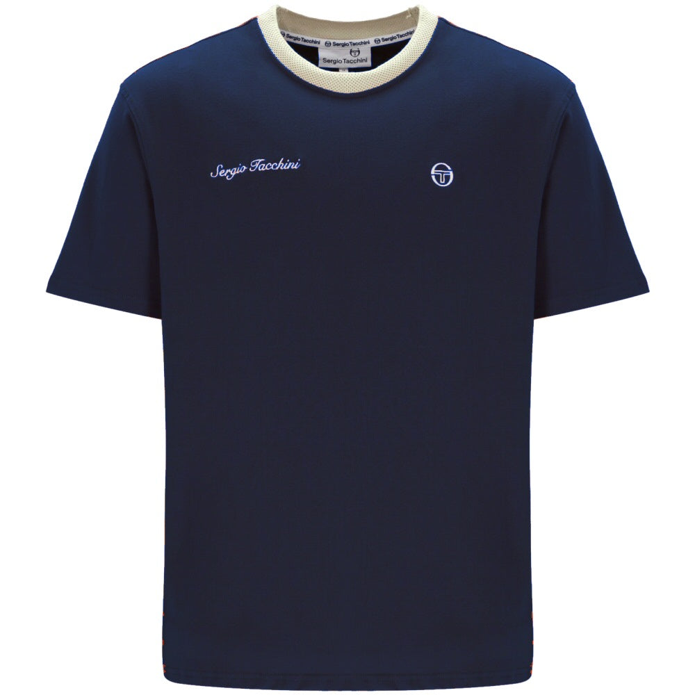 Sergio Tacchini Berto T Shirt Navy Blue