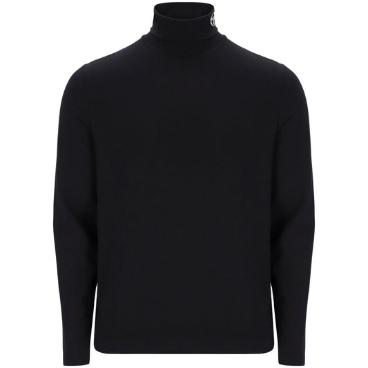 Sergio Tacchini Logo Collar Jersey Roll Neck Black