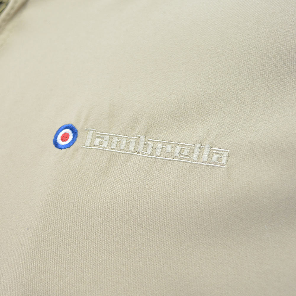 Lambretta Shower Resistant Harrington Jacket Stone