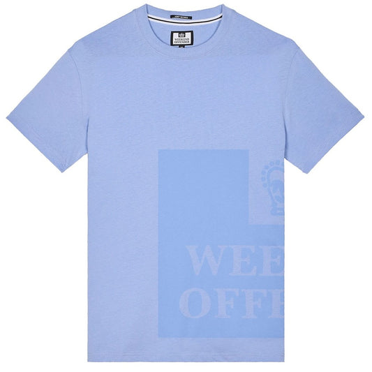 Weekend Offender Back n Front Large Print T-Shirt Blue
