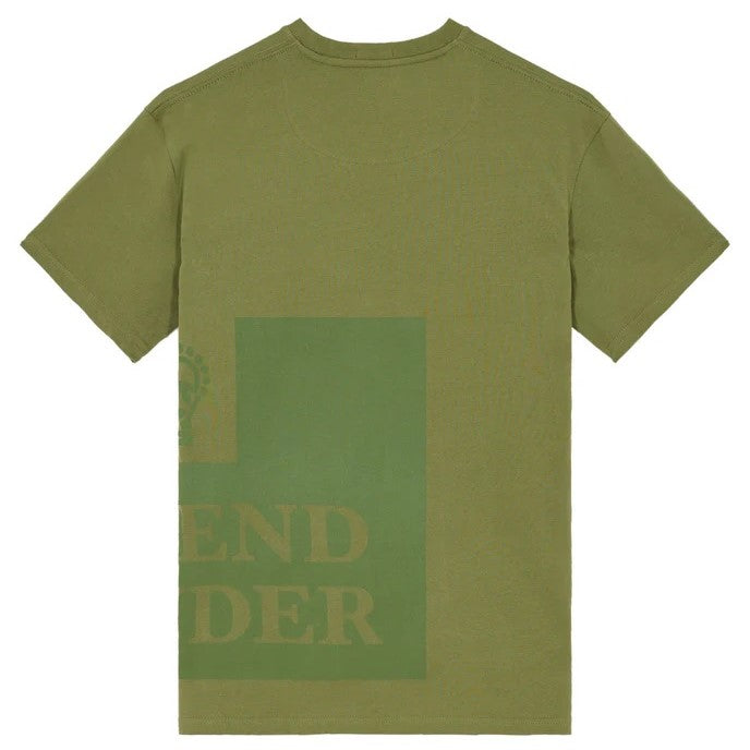 Weekend Offender Back n Front Large Print T-Shirt Green