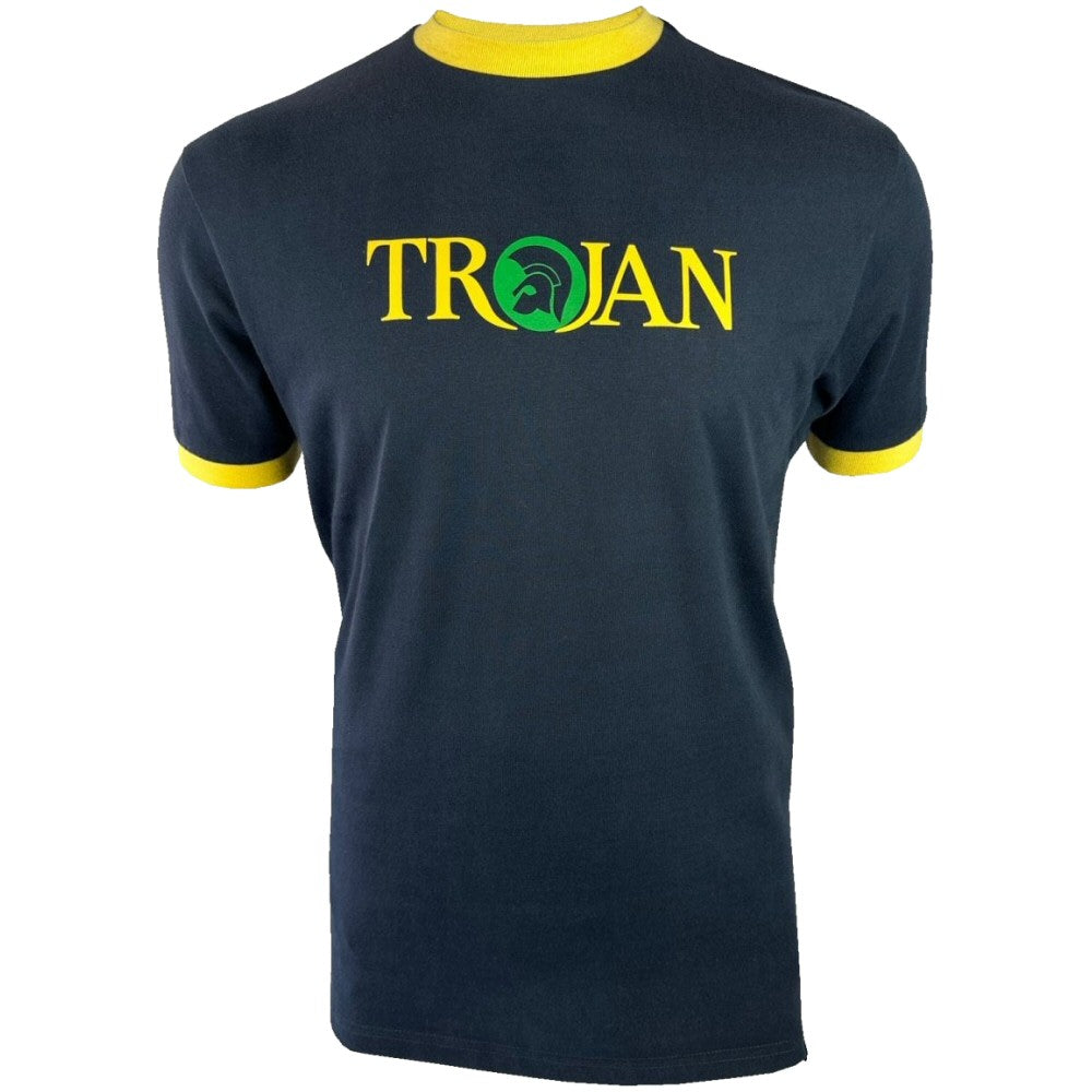 Trojan Records Logo Ringer T-Shirt Navy