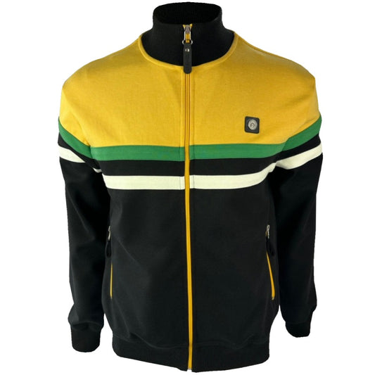 Trojan Records Twin Chest Stripe Track Top Black