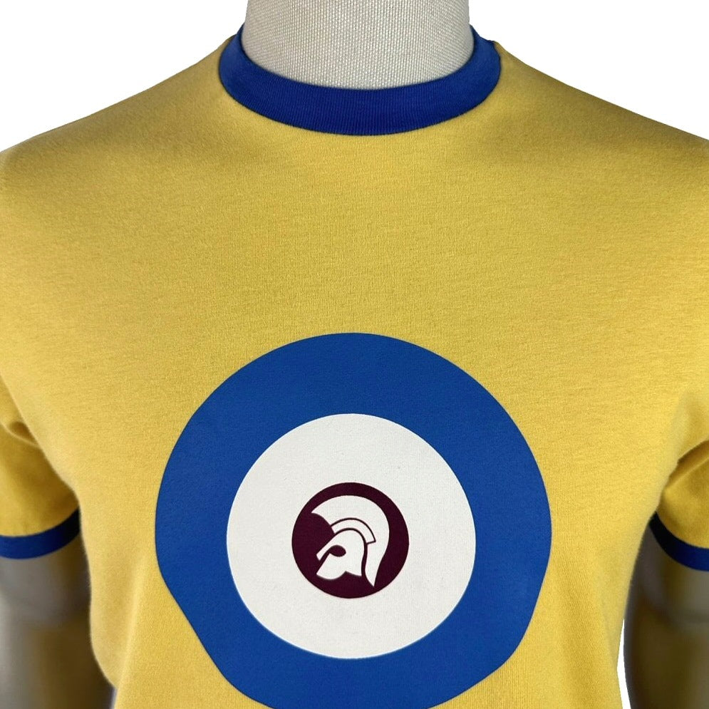Trojan Records Helmet And Roundel T-Shirt Mustard