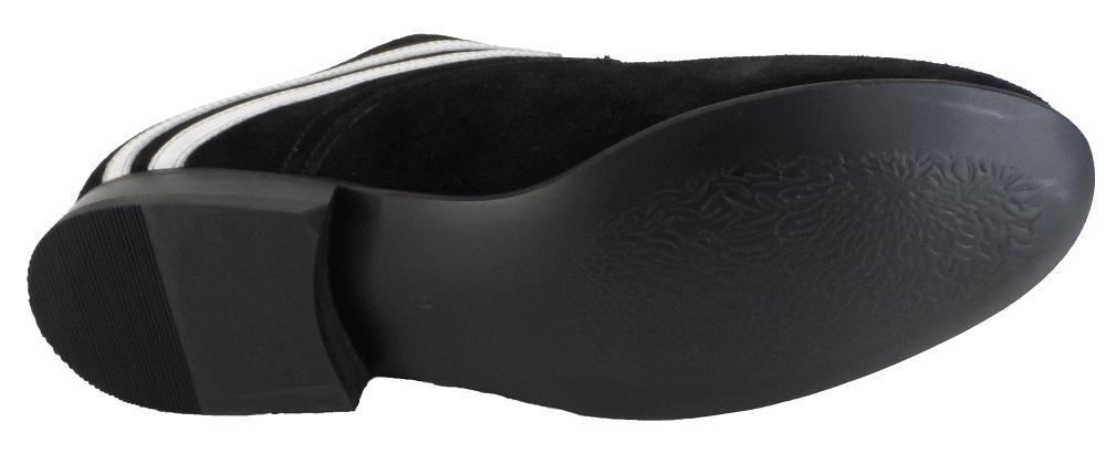 Ikon Original Badger Leather/Suede Shoes in Black and White