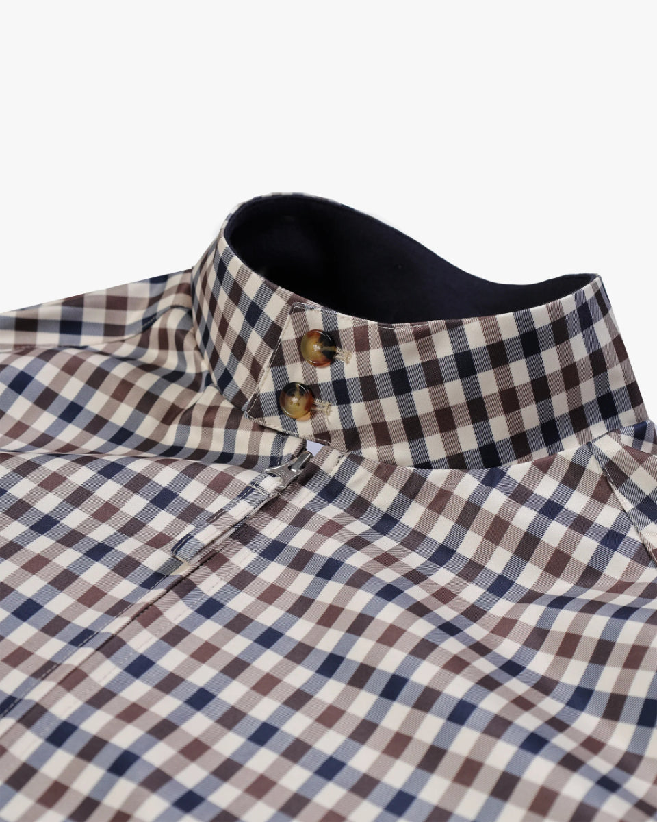 Aquascutum Archival Weatherproof Harrington Jacket Club Check