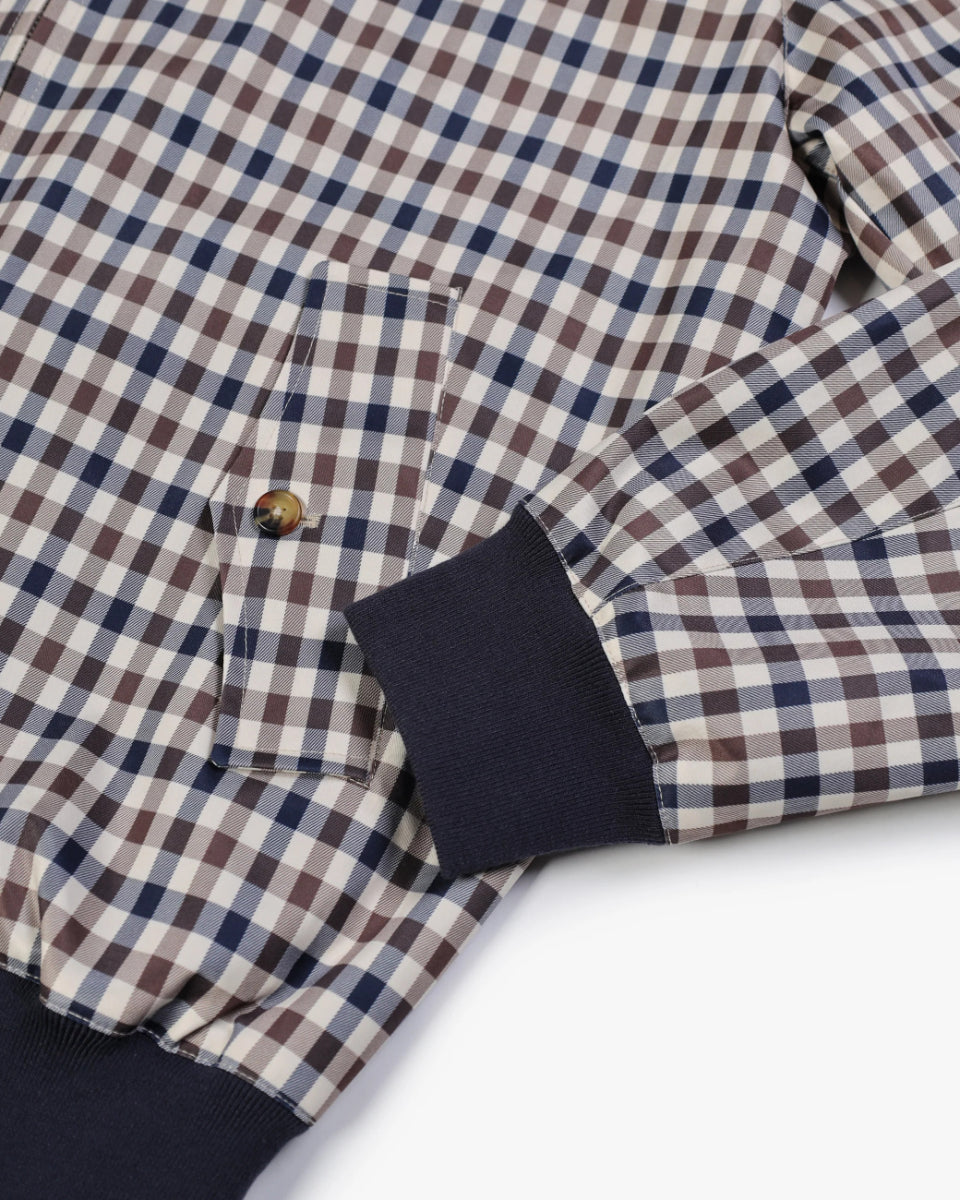 Aquascutum Archival Weatherproof Harrington Jacket Club Check