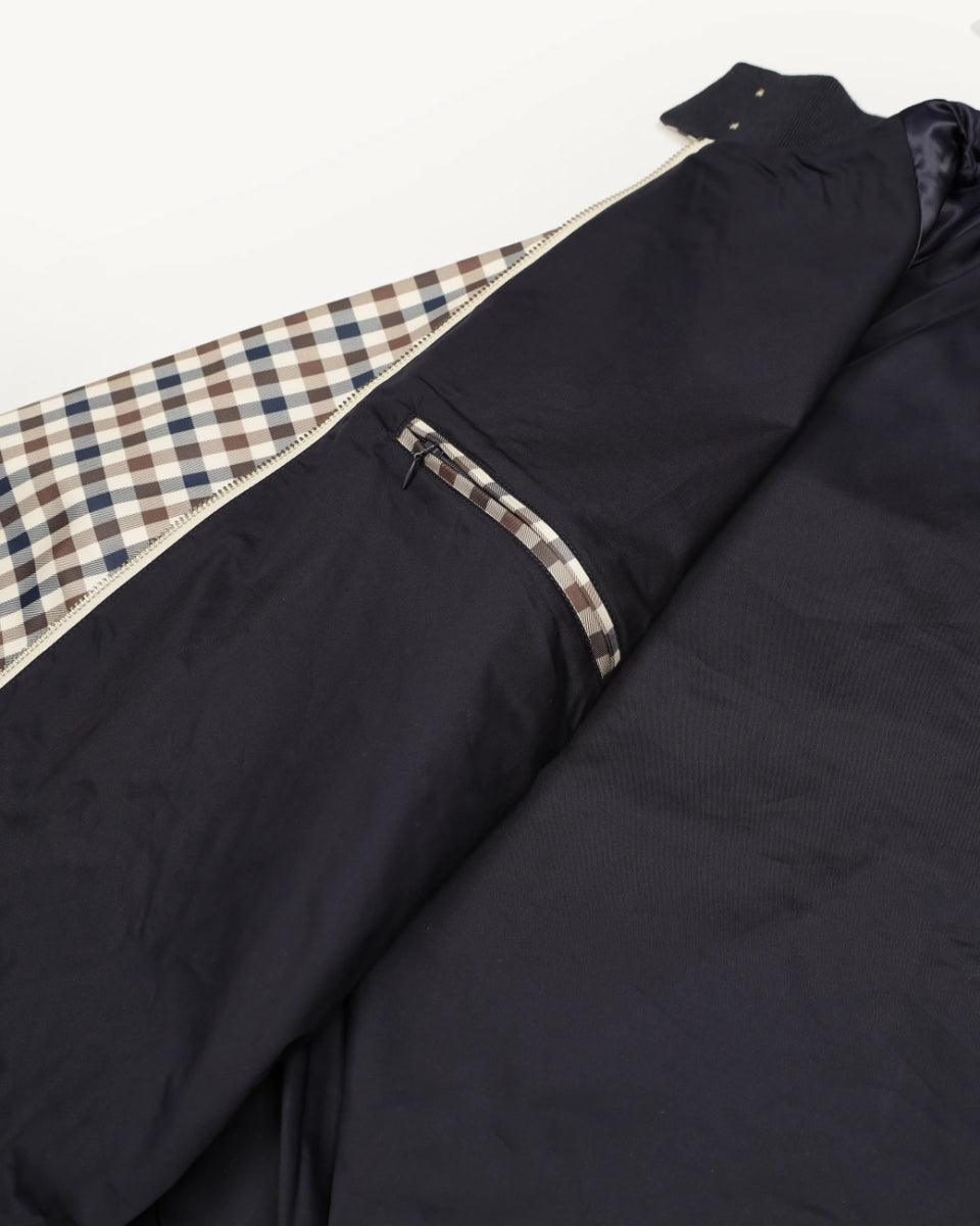 Aquascutum Archival Weatherproof Harrington Jacket Club Check