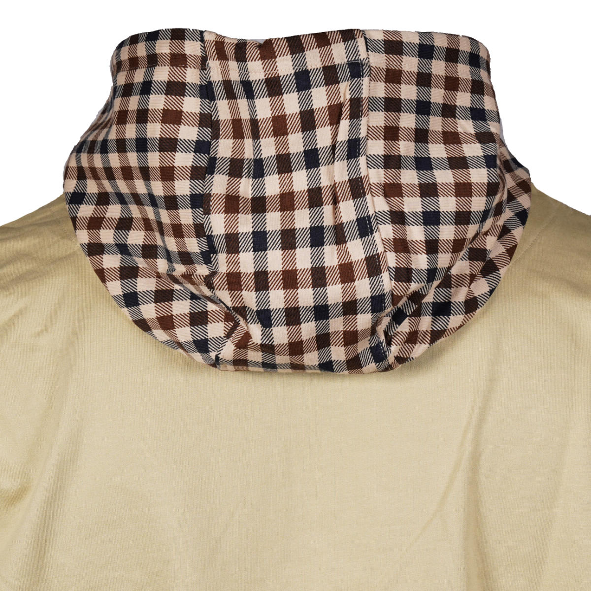 Aquascutum Active Club Check FZ Hoodie Beige