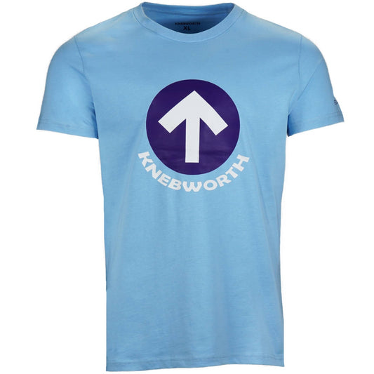 Knebworth Clothing Arrow Circle Print T-Shirt Sky Blue