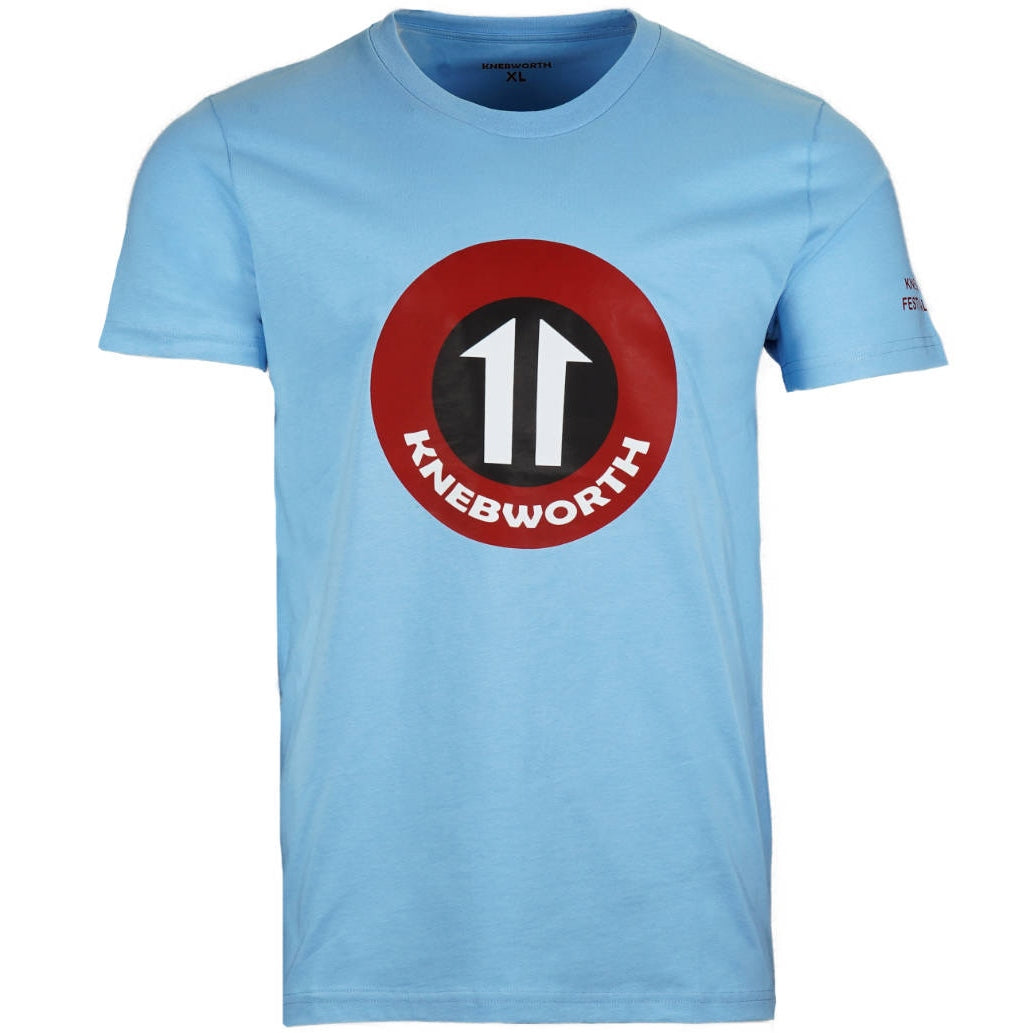 Knebworth Clothing Daltry Arrow Print T-Shirt Sky Blue