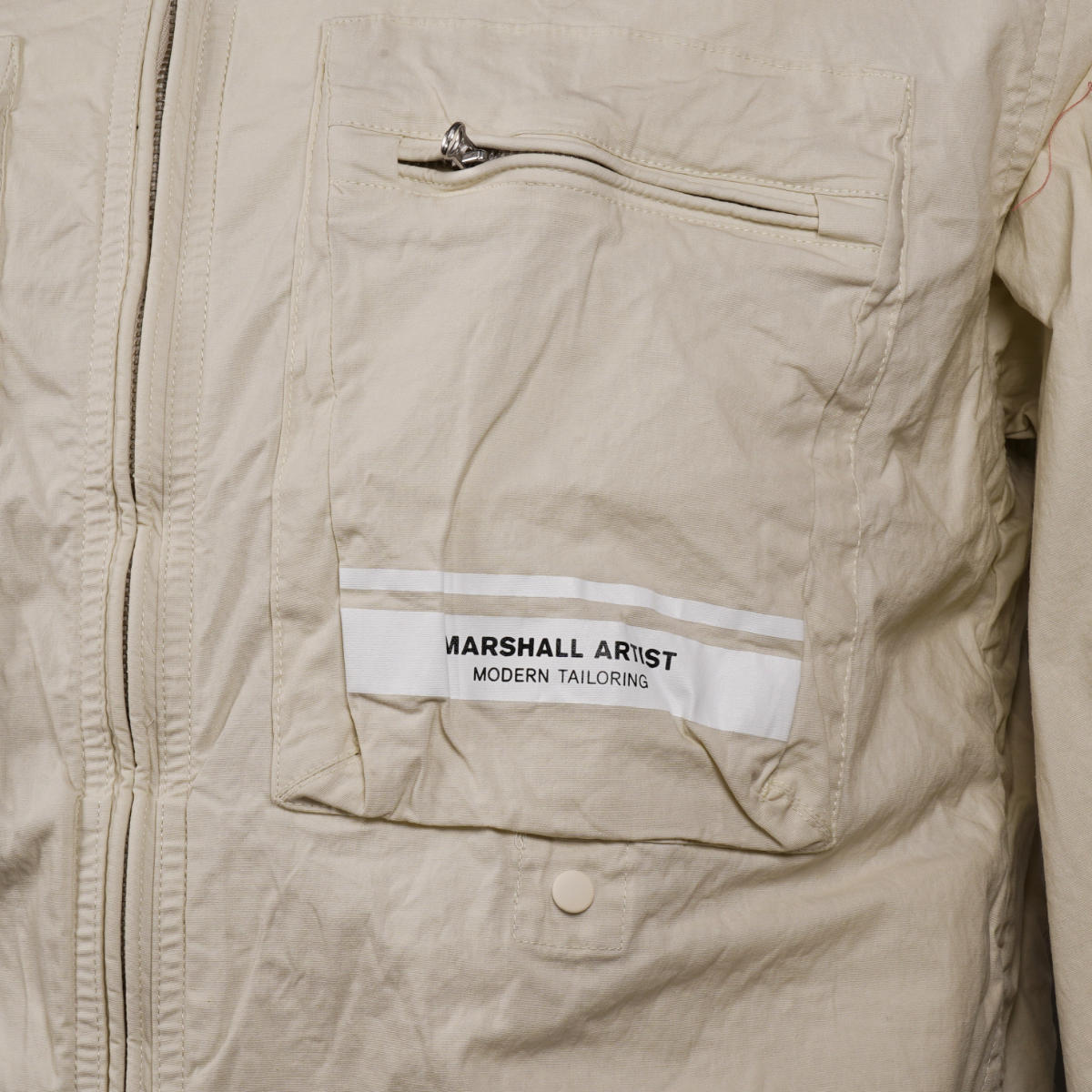 Marshall Artist Stretch Parachute Cotton Overshirt Stone