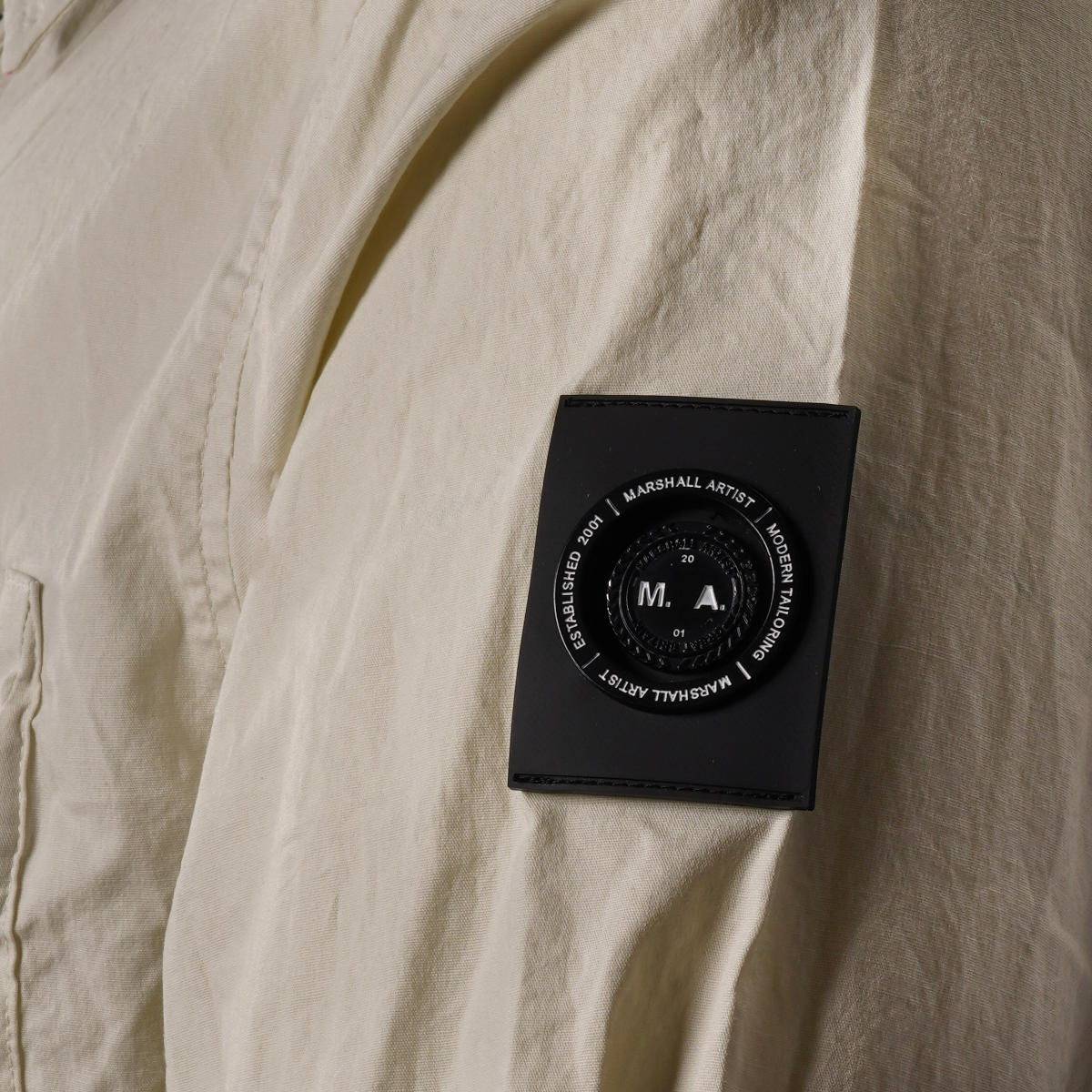 Marshall Artist Stretch Parachute Cotton Overshirt Stone