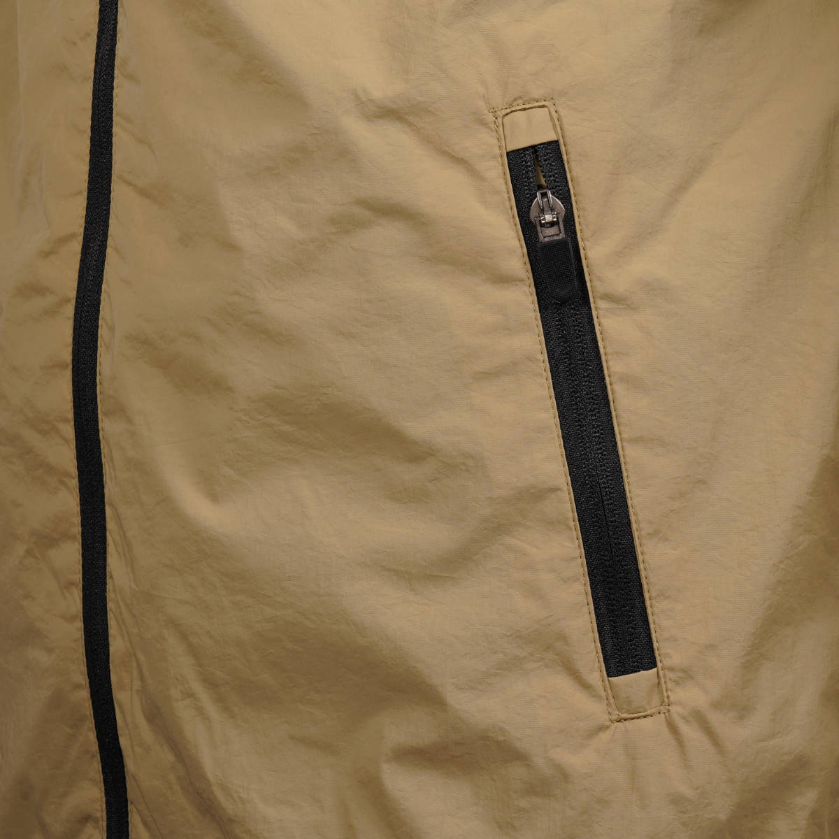 Mish Mash Mesh Lined Windbreaker Overshirt Stone