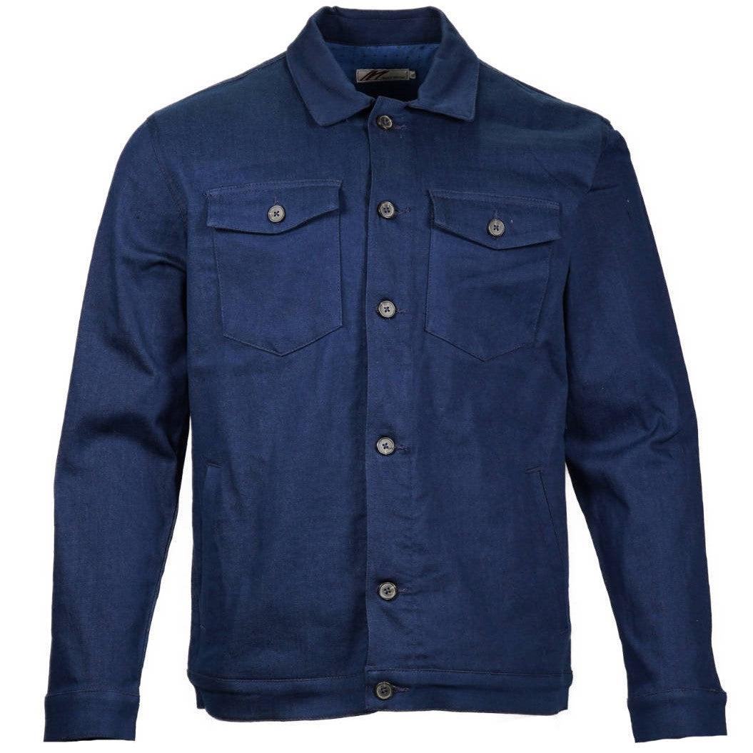 Mish Mash Stretch Cotton Jacket Navy