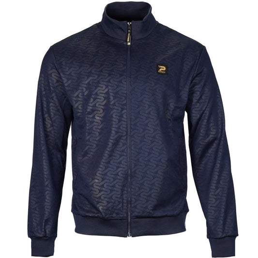 Patrick Patterson Logo Jacquard Fabric Track Top Navy