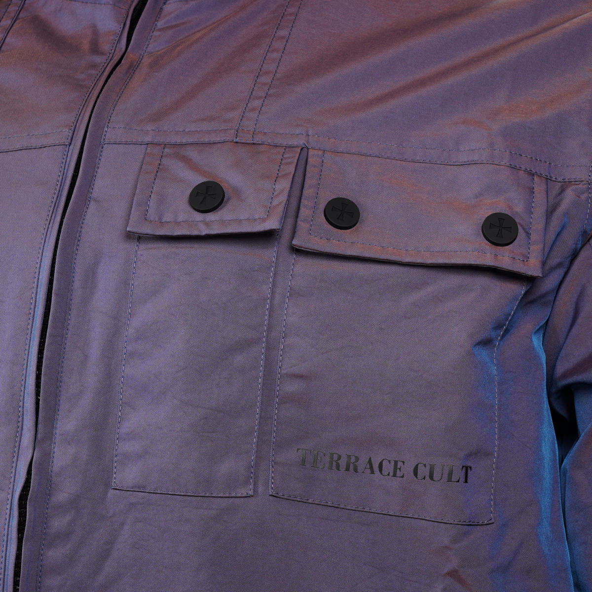 Terrace Cult Malamore Tonic Purple Hooded Jacket