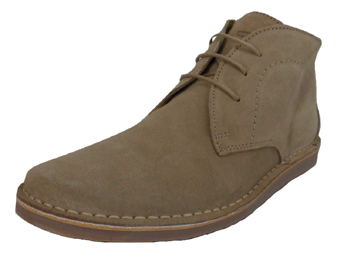 Ikon NOMAD Mens 3 Oogje Suede woestijn laarzen Beige Ikon NOMAD Mens 3 Oogje Suede woestijn laarzen Beige