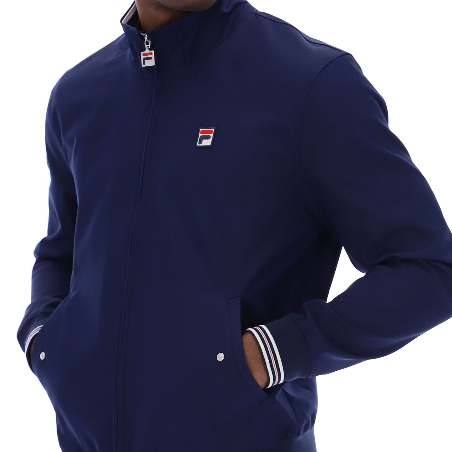 Fila Arturo Tipped Harrington Coach Jacket Navy