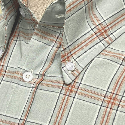 PRE-ORDER: Adaptor Clothing Check Long Sleeve Button Down Shirt Grey
