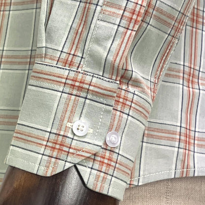 PRE-ORDER: Adaptor Clothing Check Long Sleeve Button Down Shirt Grey