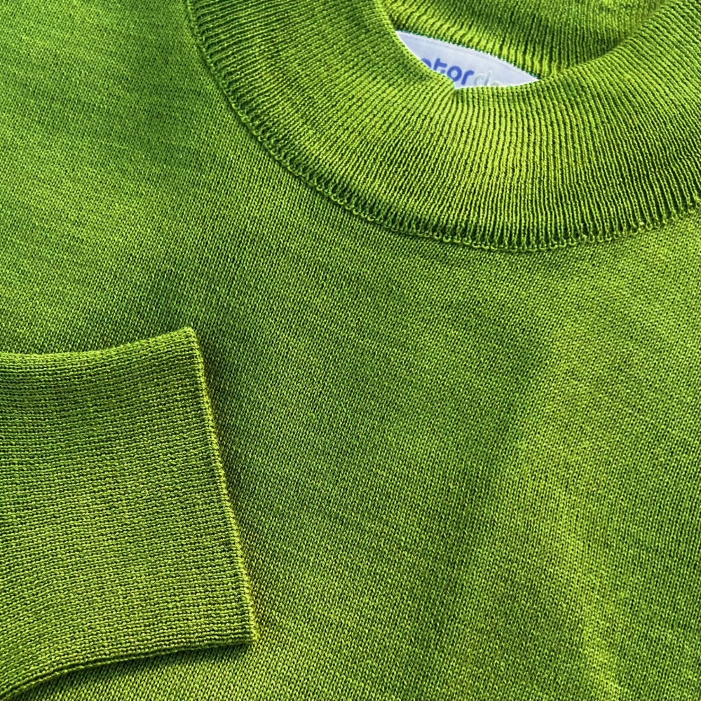 Adaptor Clothing Made in Italy Merino Wool TURTLE Neck Jumper Moss Green