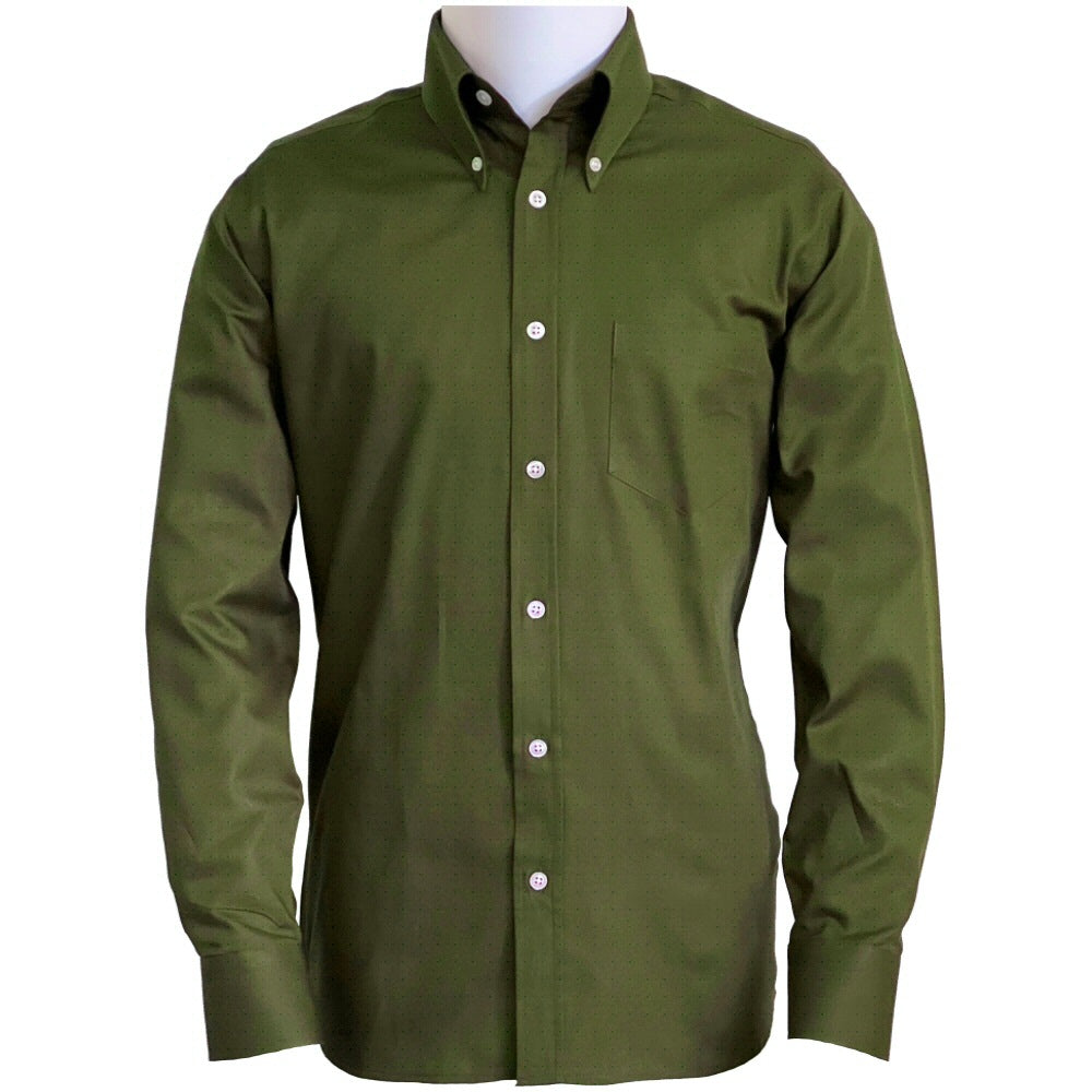 PRE-ORDER: Adaptor Clothing Oxford Long Sleeve Button Down Shirt Olive