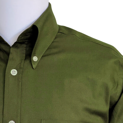 PRE-ORDER: Adaptor Clothing Oxford Short Sleeve Button Down Shirt Olive