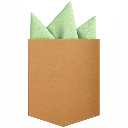 Adaptor Clothing Matching Folded Pocket Square Oxford Apple