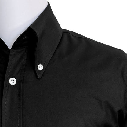 Adaptor Clothing Oxford Short Sleeve Button Down Shirt Black