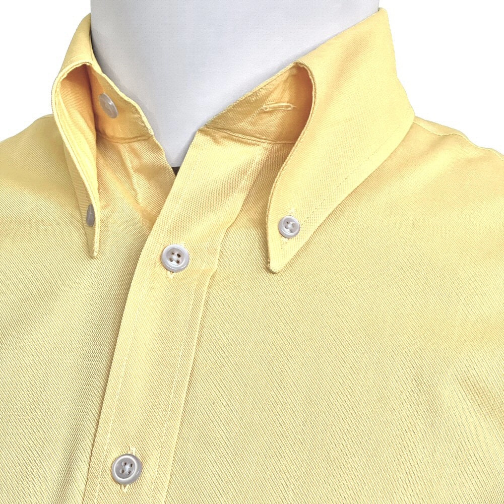 Adaptor Clothing Oxford Long Sleeve Button Down Shirt Lemon