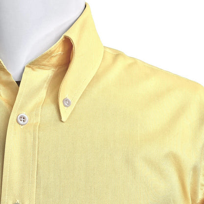 Adaptor Clothing Oxford Short Sleeve Button Down Shirt Lemon