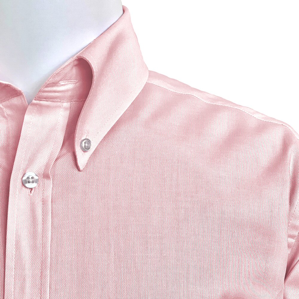 Adaptor Clothing Oxford Short Sleeve Button Down Shirt Pink