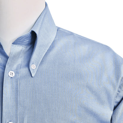 Adaptor Clothing Oxford Short Sleeve Button Down Shirt Sky Blue