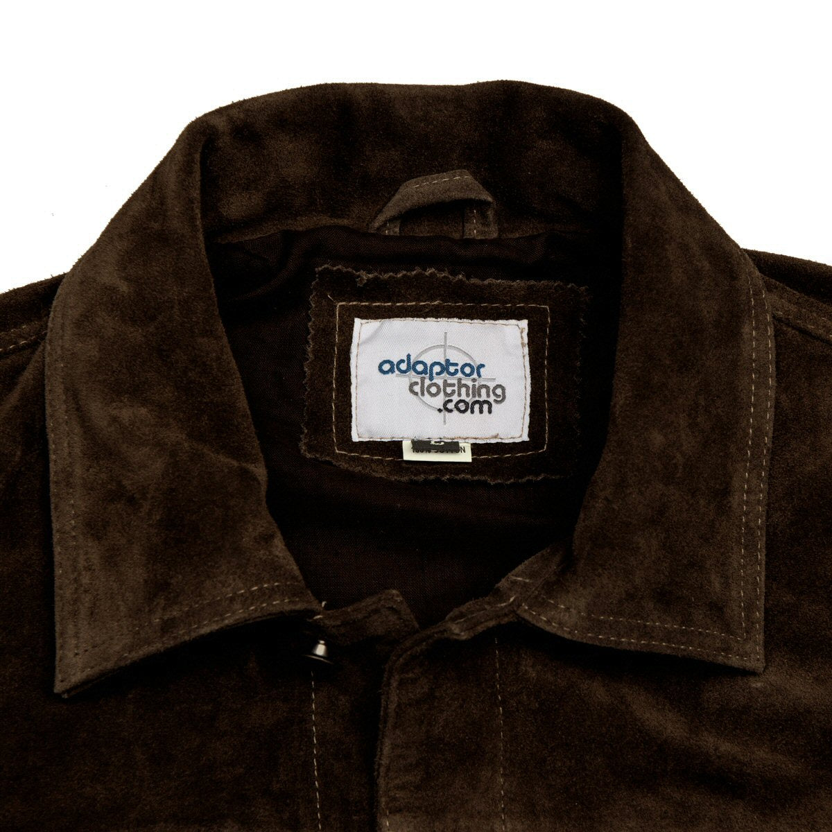 Adaptor Clothing Suede Trucker Jacket Deep Brown