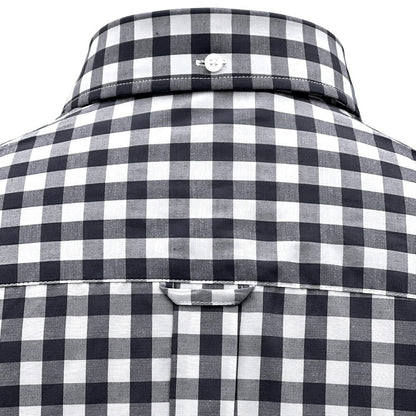 PRE-ORDER: Adaptor Clothing Gingham Long Sleeve Button Down Shirt Black