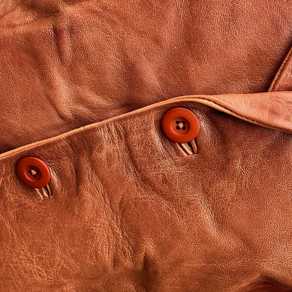 Adaptor Clothing Buttersoft Leather 3 Button SB Jacket Aged Tan