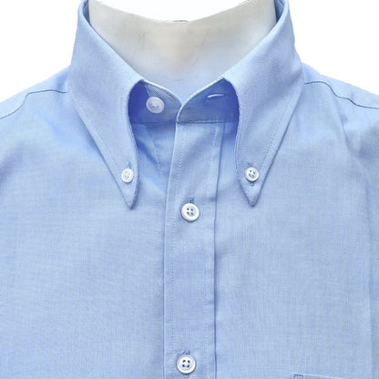 Adaptor Clothing Oxford Short Sleeve Button Down Shirt Sky Blue