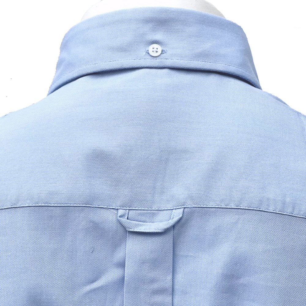 Adaptor Clothing Oxford Short Sleeve Button Down Shirt Sky Blue