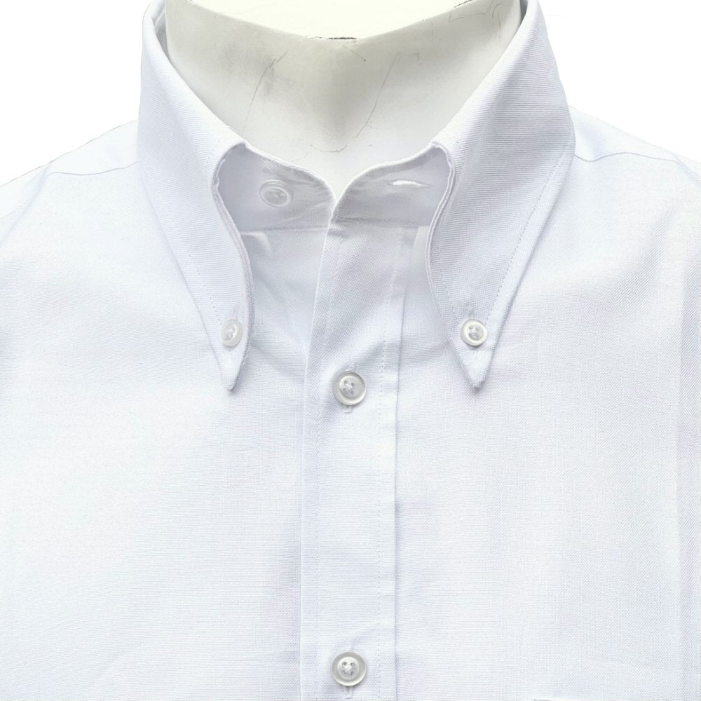 Adaptor Clothing Oxford Short Sleeve Button Down Shirt White