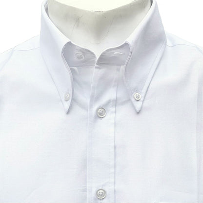 Adaptor Clothing Oxford Short Sleeve Button Down Shirt White