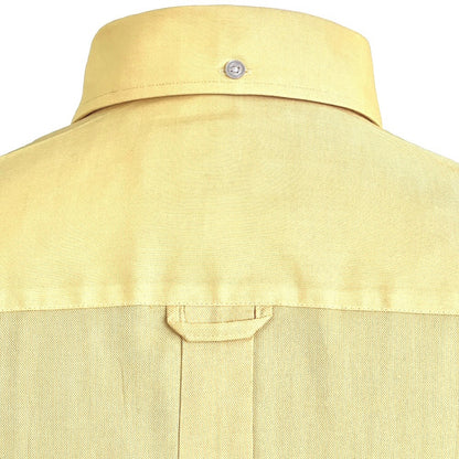 Adaptor Clothing Oxford Short Sleeve Button Down Shirt Lemon