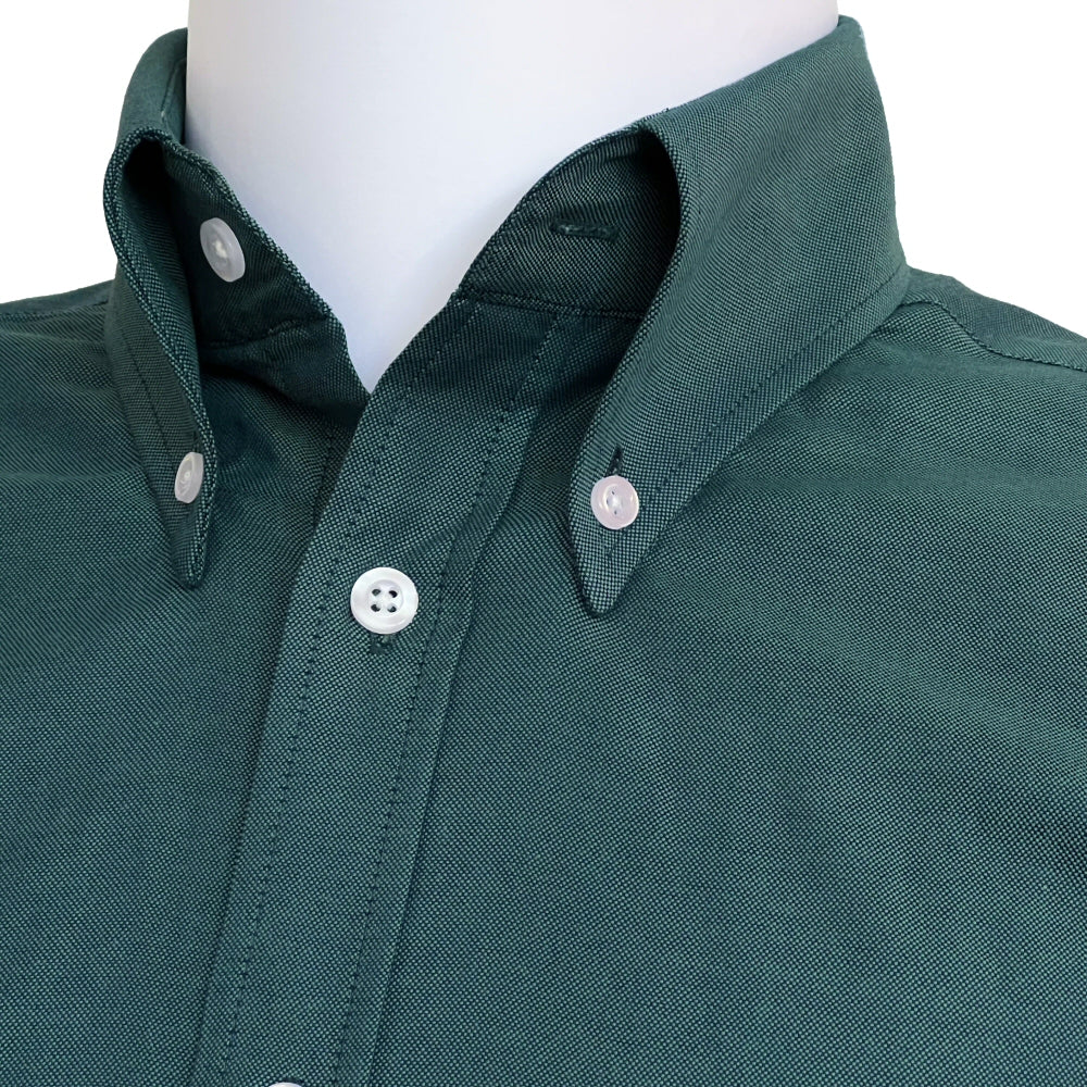 Adaptor Clothing Oxford Short Sleeve Button Down Shirt Peacock