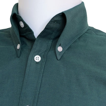 Adaptor Clothing Oxford Short Sleeve Button Down Shirt Peacock