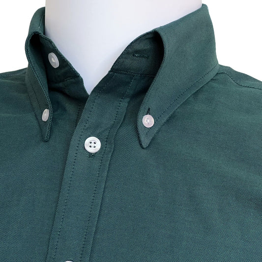 Adaptor Clothing Oxford Short Sleeve Button Down Shirt Peacock