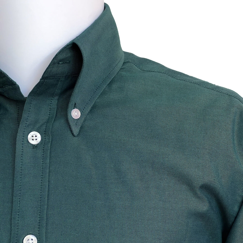 Adaptor Clothing Oxford Short Sleeve Button Down Shirt Peacock